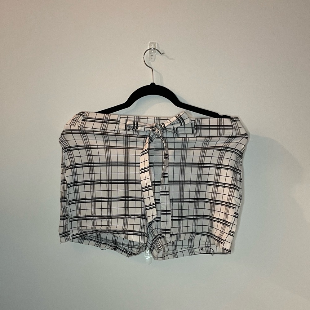 Papaya plaid shorts